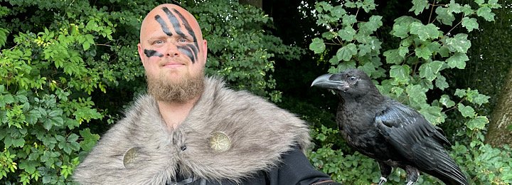 Loki Our Raven Is A Hit At The Valhalla Viking Festival